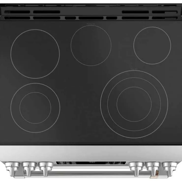 GE Café CAFE Range 30" Electric Glass-Ceramic - CCES750P2MS1 Stainless Steel Outlet