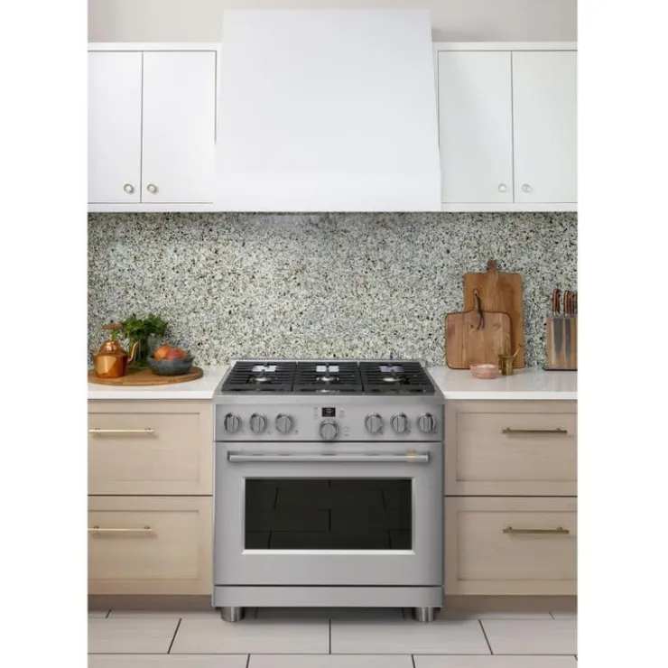GE Café CAFE Range 36" Electric Gas - C2Y366P2TS1 Stainless Steel Outlet