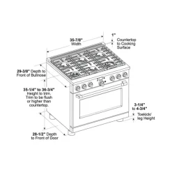 GE Café CAFE Range 36" Electric Gas - CGY366P2TS1 Stainless Steel Discount