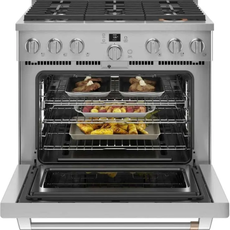 GE Café CAFE Range 36" Electric Gas - CGY366P2TS1 Stainless Steel Discount
