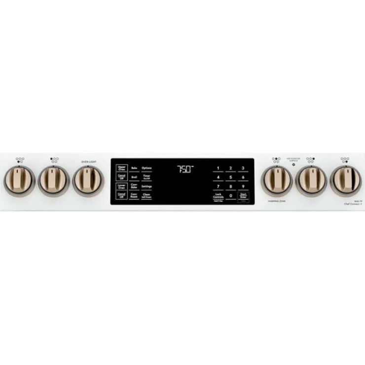 GE Café CAFE Range 30" Electric Glass-Ceramic - CCES750P4MW2 White Sale