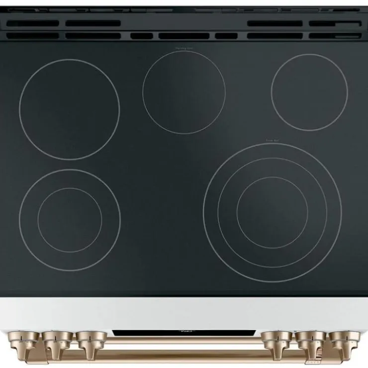 GE Café CAFE Range 30" Electric Glass-Ceramic - CCES750P4MW2 White Sale
