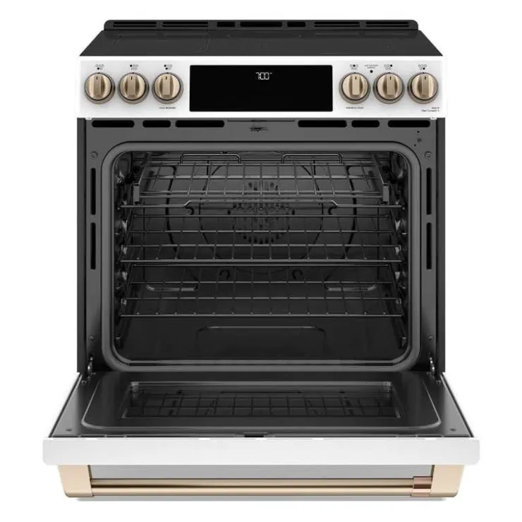 GE Café CAFE Range 30" Electric Glass-Ceramic - CCES700P4MW2 White Discount