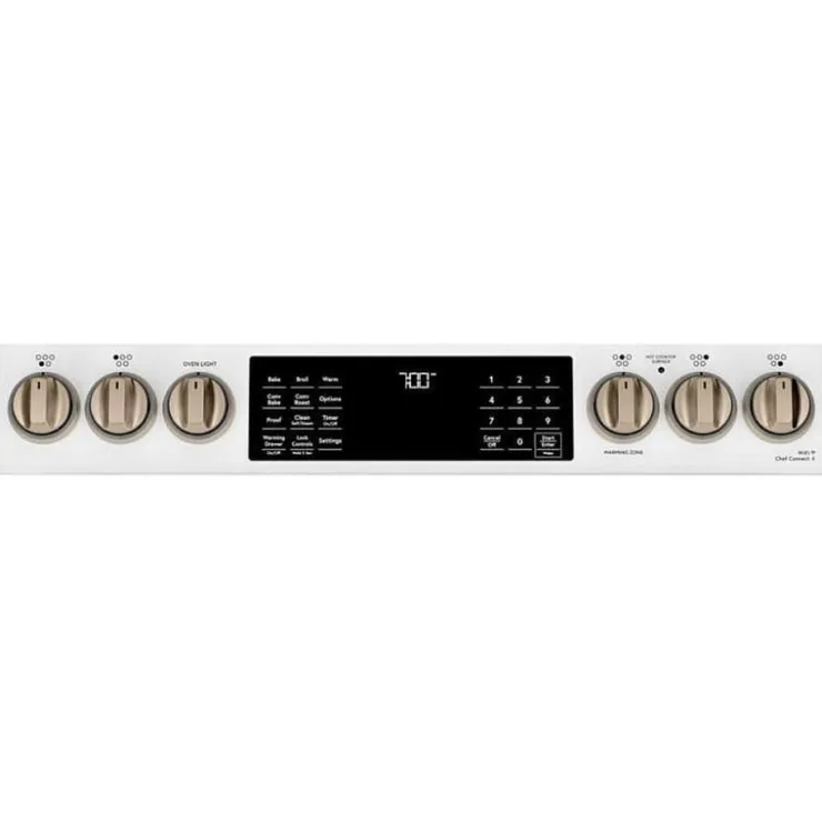 GE Café CAFE Range 30" Electric Glass-Ceramic - CCES700P4MW2 White Discount