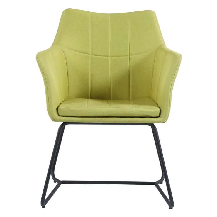 Chair with Metal Base - Lime Green Outlet