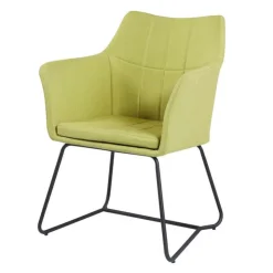 Chair with Metal Base - Lime Green Outlet