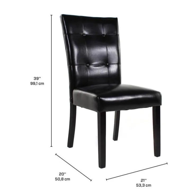 Chairs (Set of 2) - Black Online