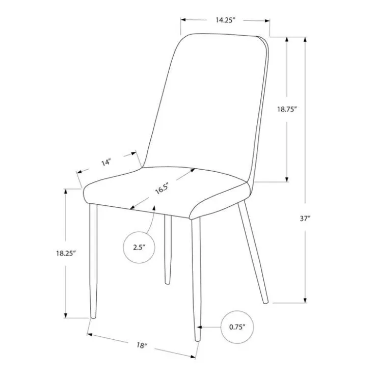 Monarch Chairs (Set of 2) - - Black Discount
