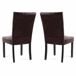 Chairs (Set of 2) - Brown Dark brown Outlet