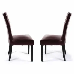 Chairs (Set of 2) - Brown Dark brown Outlet