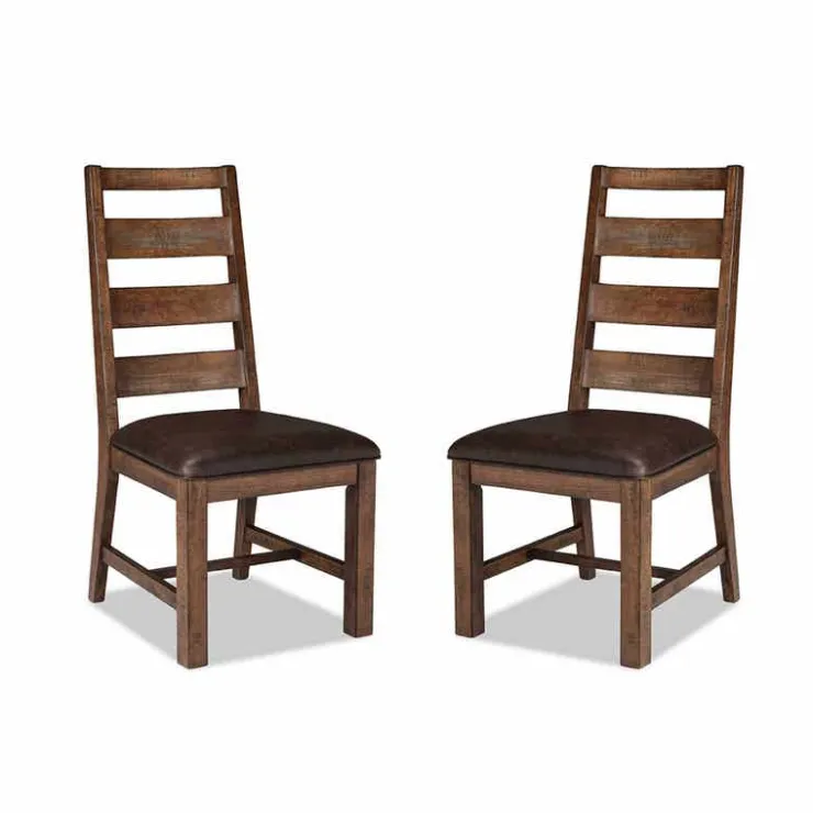 Chairs (Set of 2) - Brown & Black Canyon brown Best