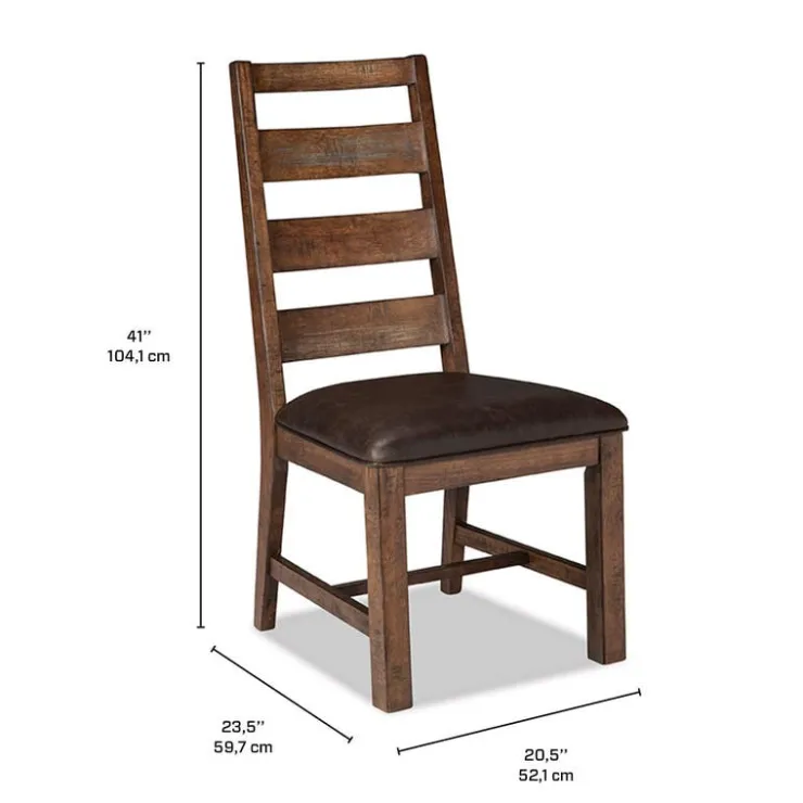 Chairs (Set of 2) - Brown & Black Canyon brown Best
