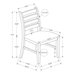 Monarch Chairs (Set of 2) - Cream - White Best