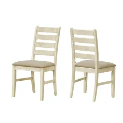 Monarch Chairs (Set of 2) - Cream - White Best