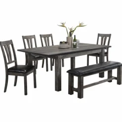 Chairs (Set of 2) - Dark Brown Grey Sale
