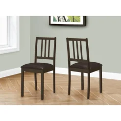 Monarch Chairs (Set of 2) - Dark - Brown Clearance