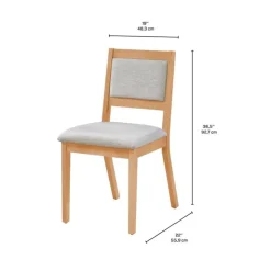 Arboit Poitras Chairs (Set of 2) - GREIGE