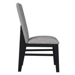 Chairs (Set of 2) - Grey Fabric Pale Grey Online