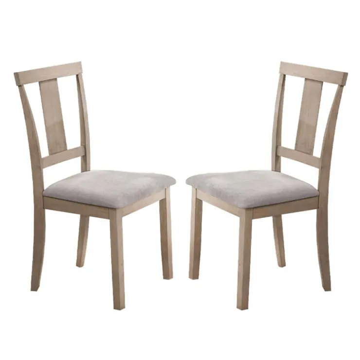 Chairs (Set of 2) - Natural Grey Clearance