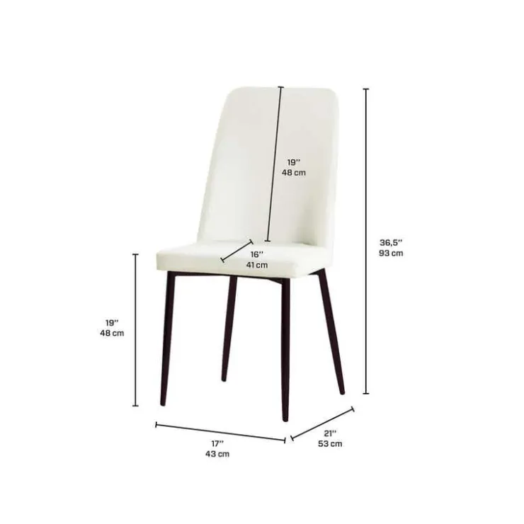 Chairs (Set of 2) - White Discount