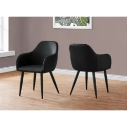 Monarch Chairs with Arms (Set of 2) - - Black Hot