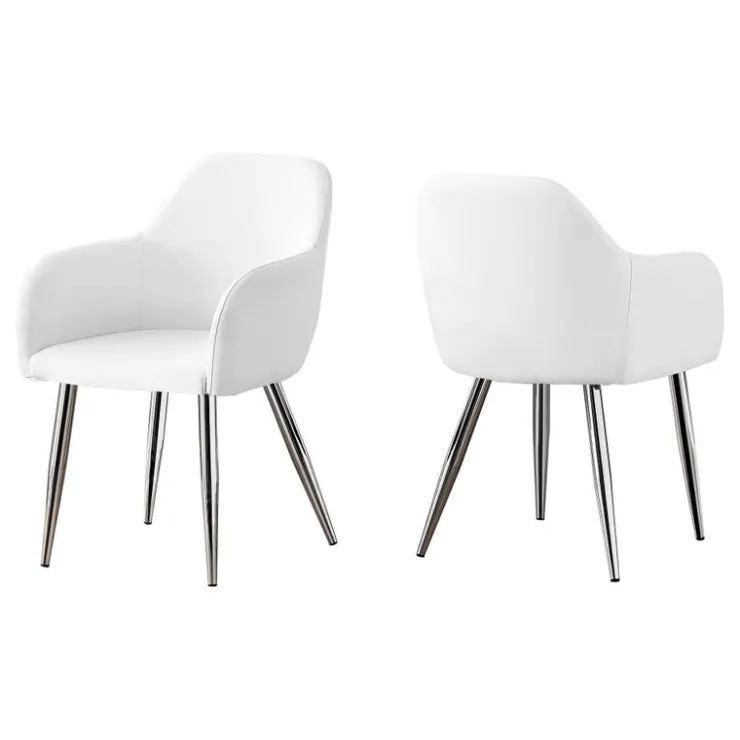 Monarch Chairs with Arms (Set of 2) - - White Hot