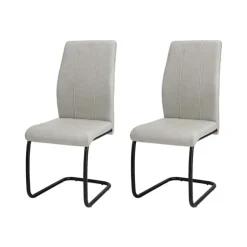 Monarch Chairs with Black Base (Set of 2) - - Grey Hot