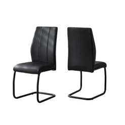 Monarch Chairs with Base (Set of 2) - - Black Outlet