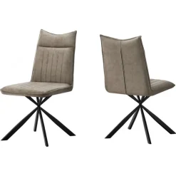 Monarch Chairs with Black Spider Legs (Set of 2) - - Taupe Sale