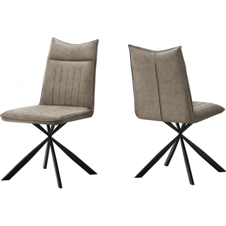 Monarch Chairs with Black Spider Legs (Set of 2) - - Taupe Sale