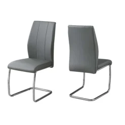Monarch Chairs with Chrome Base (Set of 2) - - Grey Online