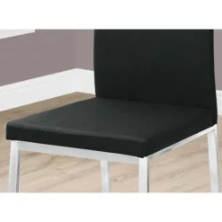 Monarch Chairs with Chrome Base (Set of 2) - - Black Discount