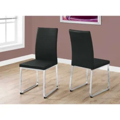 Monarch Chairs with Chrome Base (Set of 2) - - Black Discount