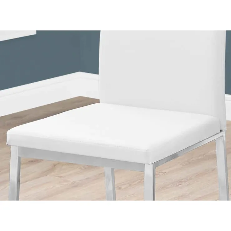 Monarch Chairs with Chrome Base (Set of 2) - - White Best