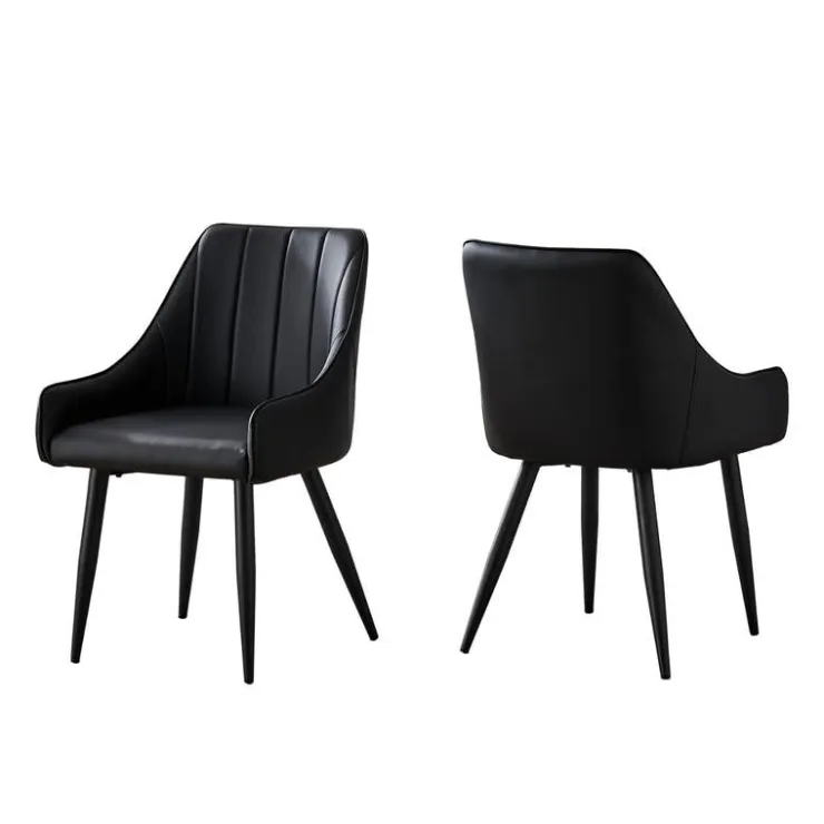 Monarch Chairs with Low Arms (Set of 2) - - Black Sale
