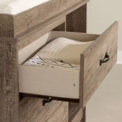 Meubles South Shore Changing Table - South Shore WEATHERED OAK Best
