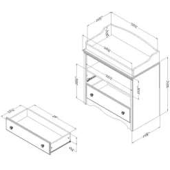 Meubles South Shore Changing Table - South Shore PURE WHITE Sale