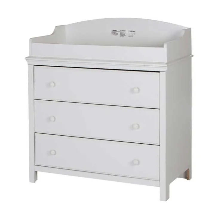 Meubles South Shore Changing Table With Drawers - South Shore PURE WHITE Clearance