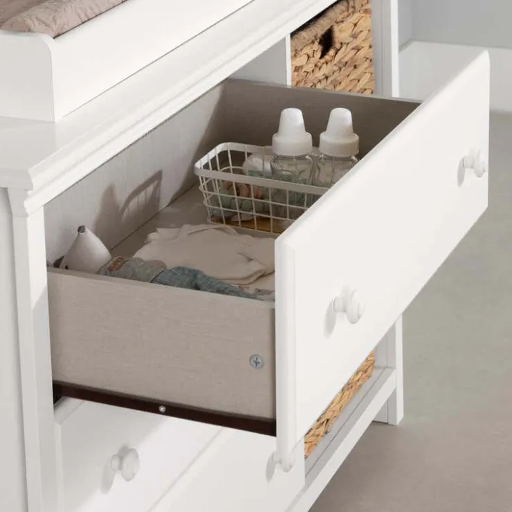 Meubles South Shore Changing Table with Removable Rim, Drawers and Open Storage - South Shore Online