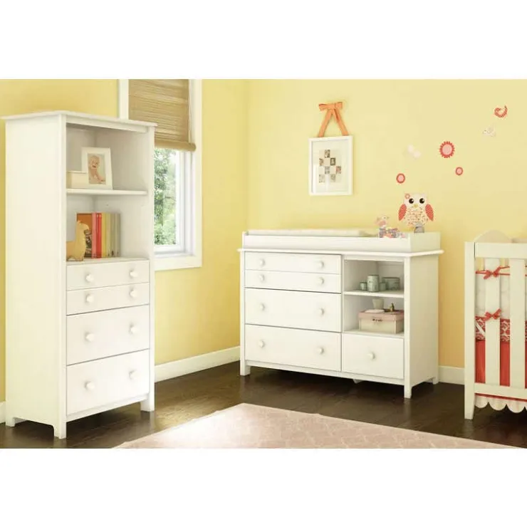 Meubles South Shore Changing Table With Removable Changing Station - South Shore PURE WHITE Outlet