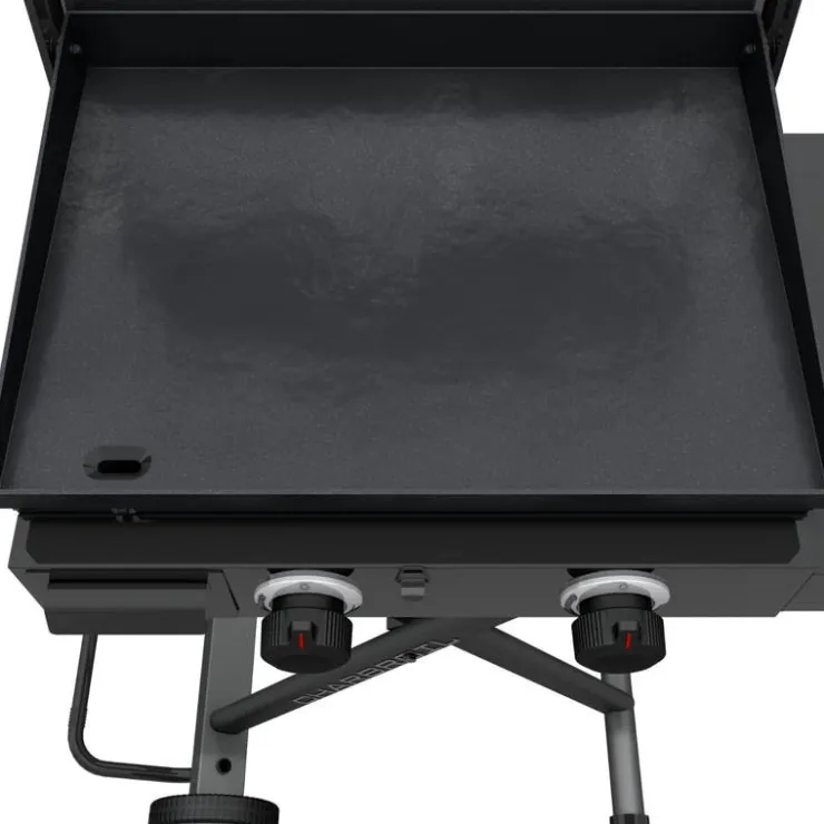 CHARBROIL 22 in Portable Propane Gas Griddle with Folding Cart and 2 Burners - 24 000 BTU Black Best