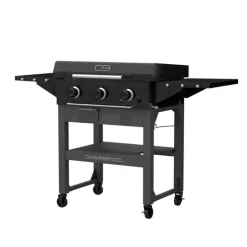 CHARBROIL Propane Gas Griddle with 3 Burners - 36 000 BTU Black Discount