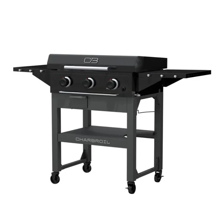 CHARBROIL Propane Gas Griddle with 3 Burners - 36 000 BTU Black Discount