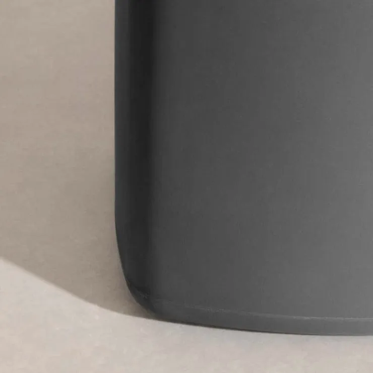 Meubles South Shore Charcoal Grey Pouf - South Shore Dark Gray