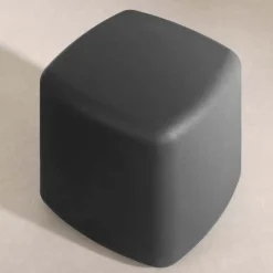 Meubles South Shore Charcoal Grey Pouf - South Shore Dark Gray