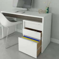 Nexera Chrono Filing Cabinet, 3-Drawer, - White Outlet