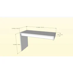 Nexera Chrono Reversible Desk Panel, White And Natural Maple - Beige and White Sale