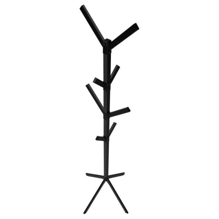 Monarch Coat rack - 70"h / metal Black