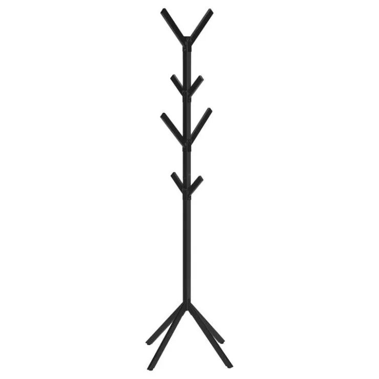 Monarch Coat rack - 70"h / metal Black