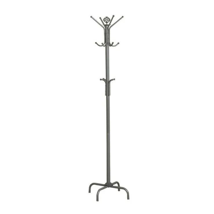 Monarch Coat rack - 70"h / metal Silver Outlet